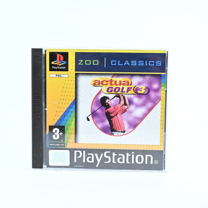 Actua Golf 3 - Sony Playstation 1 / PS1 Game + Manual - PAL - MINT DISC!