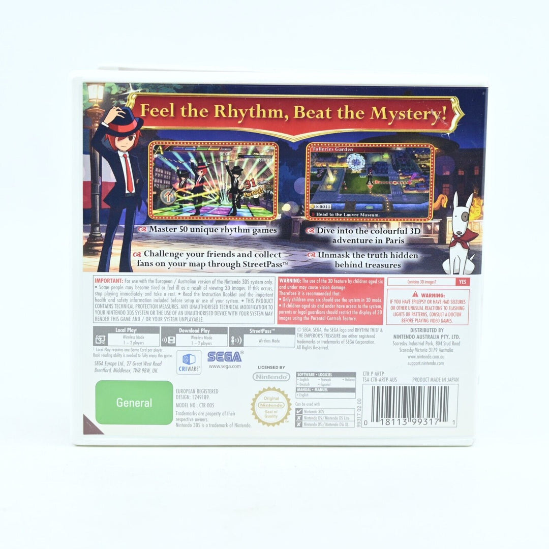 Rhythm Thief & the Emperor's Treasure - Nintendo 3DS Game - PAL - FREE POST!