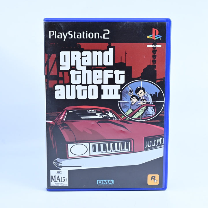 Grand Theft Auto III - Sony Playstation 2 / PS2 Game + Manual - No Map - PAL