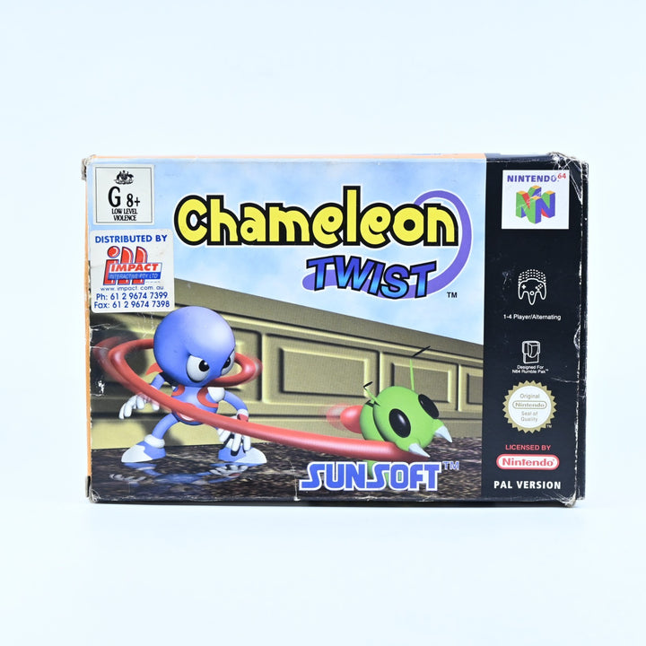 Chameleon Twist  - N64 / Nintendo 64 Boxed Game - PAL - No Manual FREE POST!