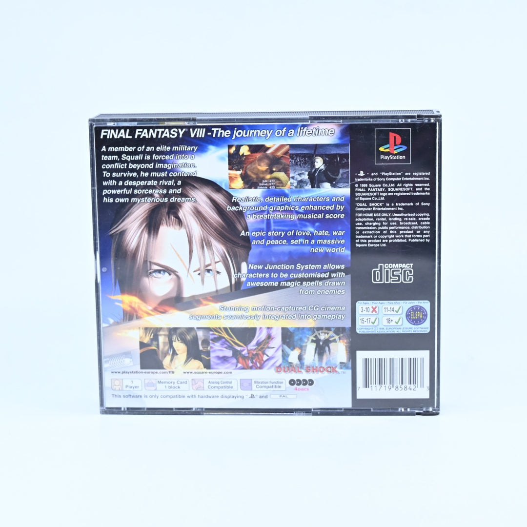 Final Fantasy VIII 8 - Sony Playstation 1 / PS1 Game + Manual - PAL - MINT DISC!