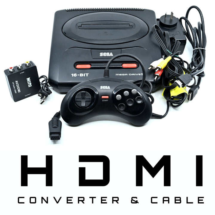 Sega Mega Drive II Console / Mega Drive 2 Console + GENUINE CONTROLLER + HDMI!