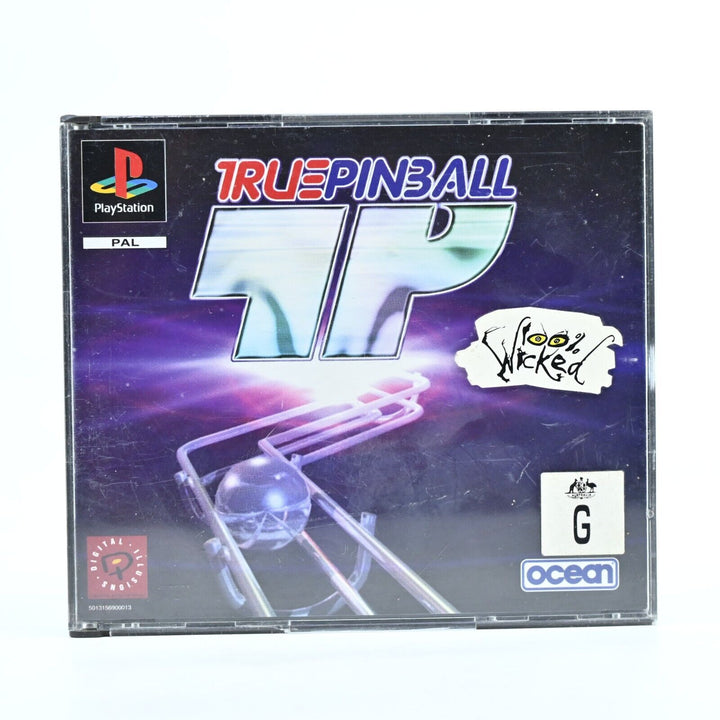 True Pinball - Sony Playstation 1 / PS1 Game + Manual - PAL - NEAR MINT DISC!