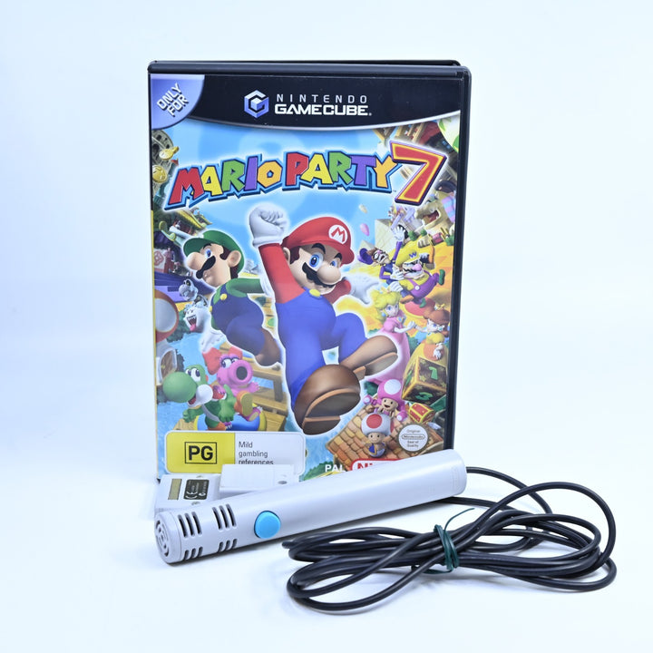 Mario Party 7 + Microphone - Nintendo Gamecube Game + Manual - PAL