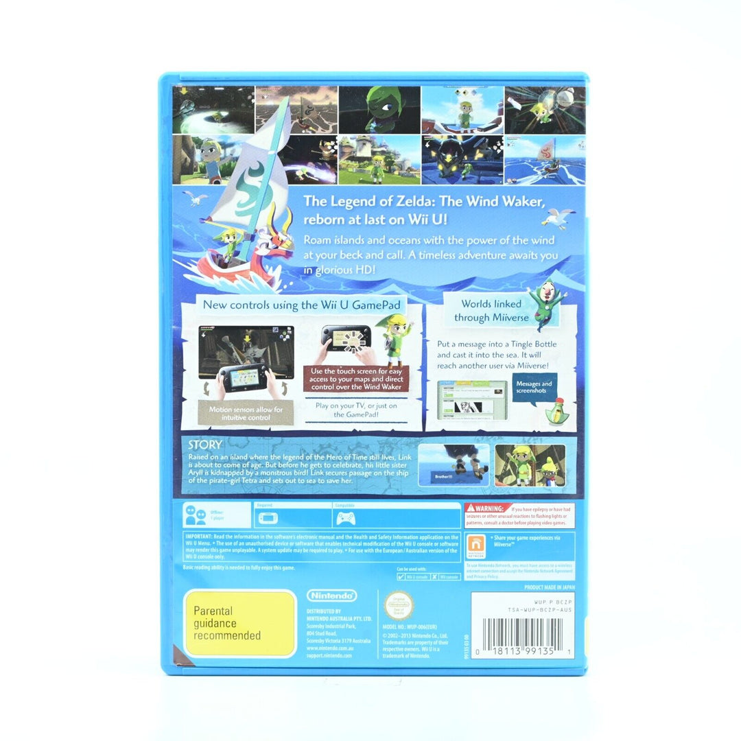 The Legend of Zelda: the Wind Waker HD - Nintendo Wii U Game - PAL - MINT DISC!