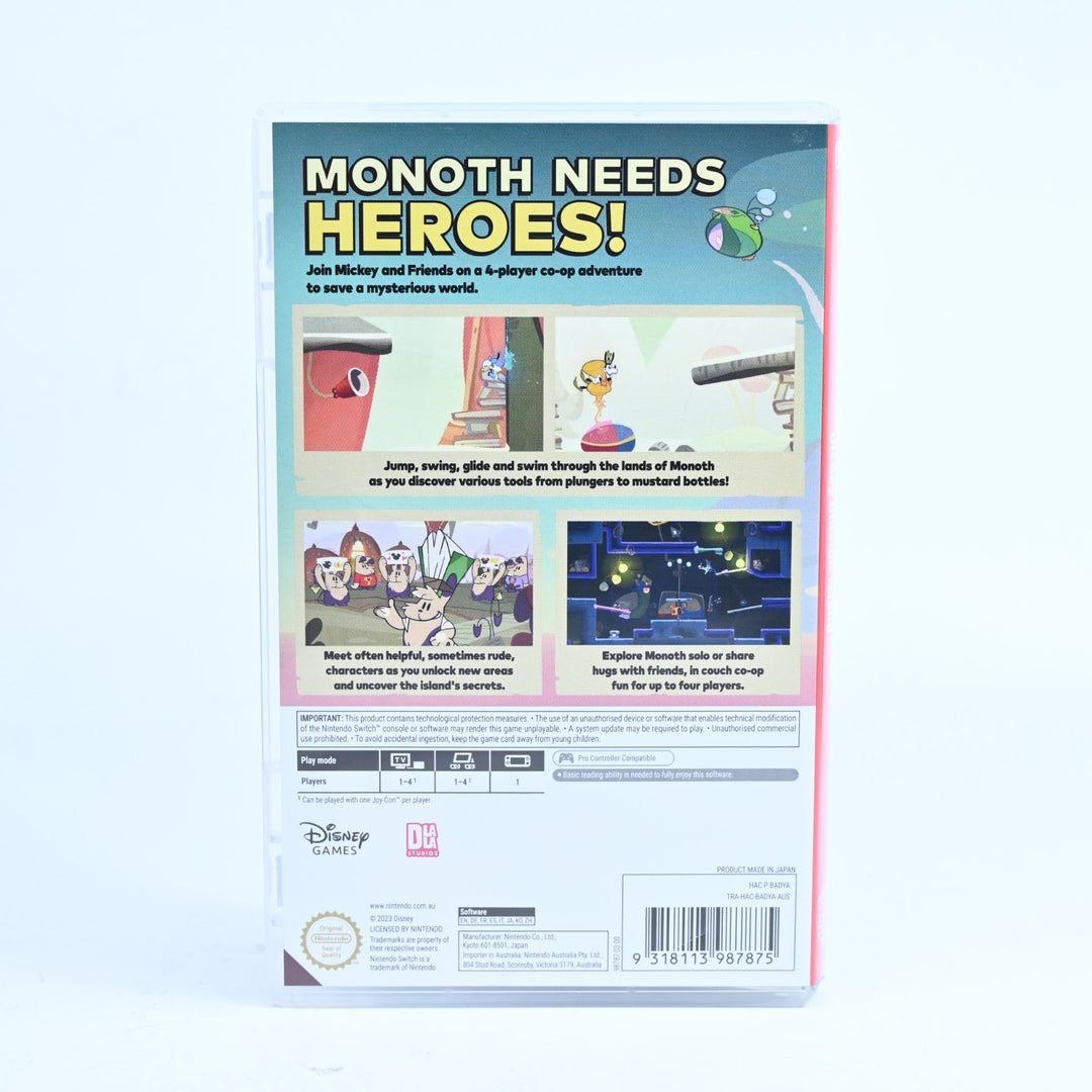 Disney Illusion Island - Nintendo Switch Game - FREE POST!