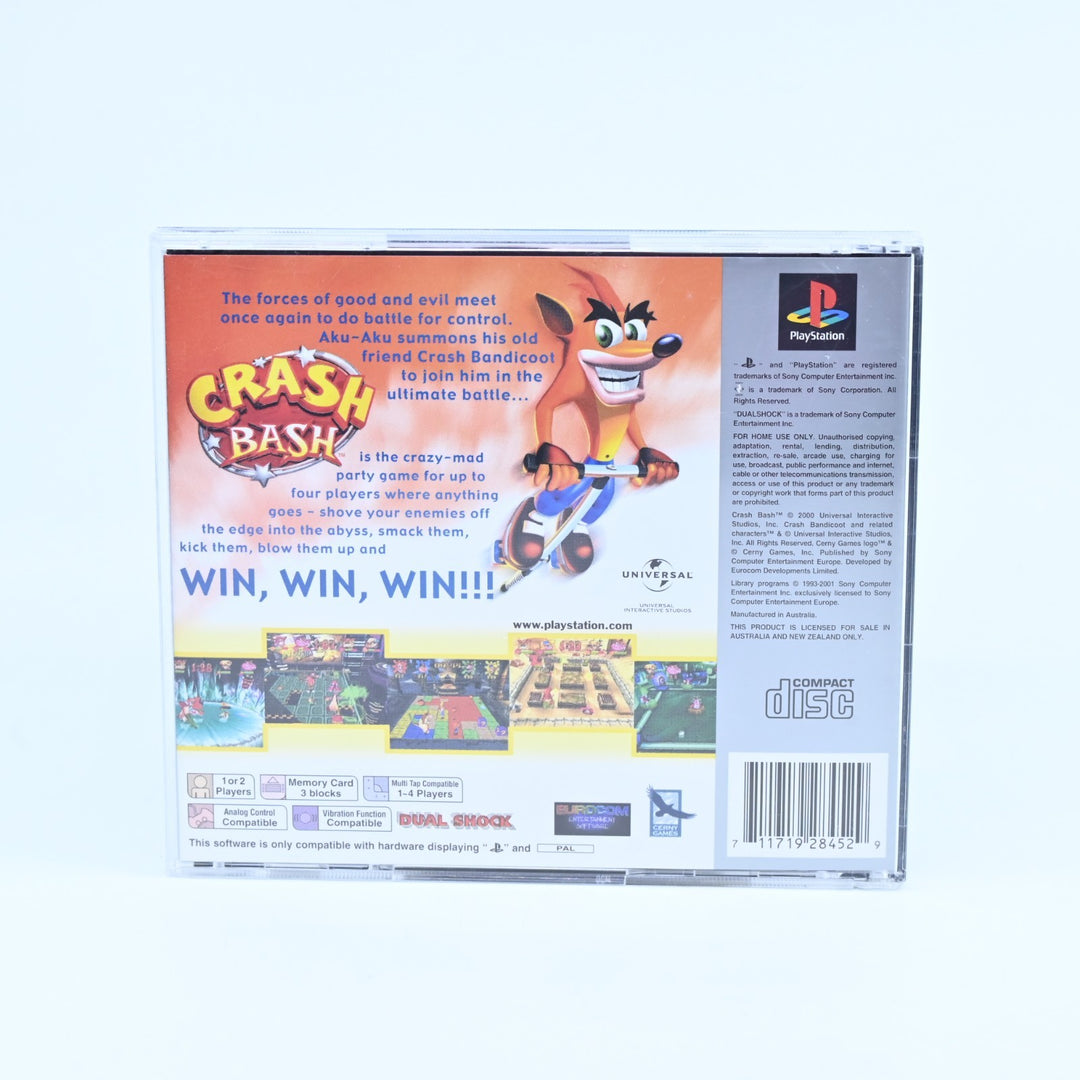 Crash Bash - Sony Playstation 1 / PS1 Game + Manual - PAL - MINT DISC!