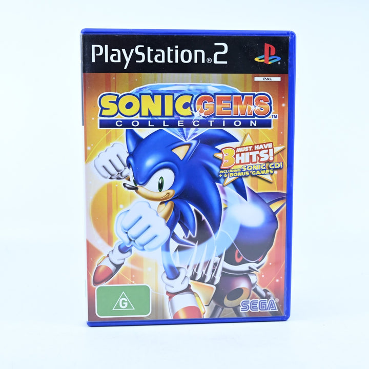 Sonic Gems Collection - Sony Playstation 2 / PS2 Game + Manual - MINT DISC!