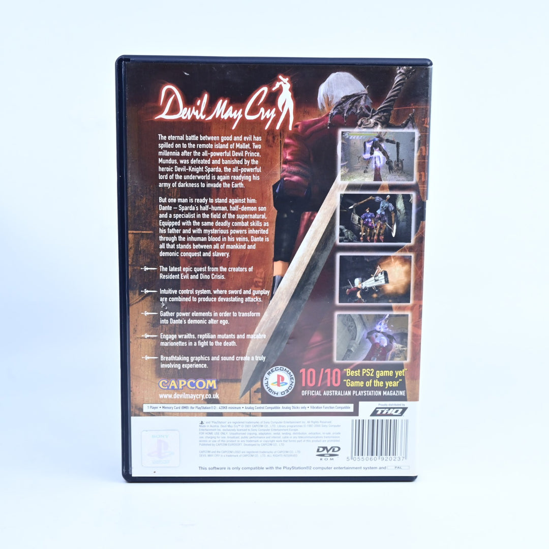 Devil May Cry - Sony Playstation 2 / PS2 Game + Manual - PAL - MINT DISC!
