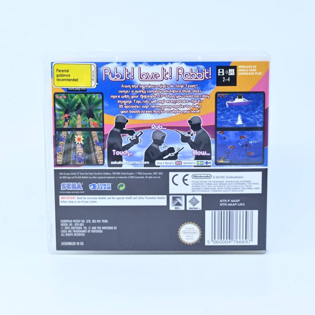 The Rub Rabbits - Nintendo DS Game - PAL + Manual - FREE POST!