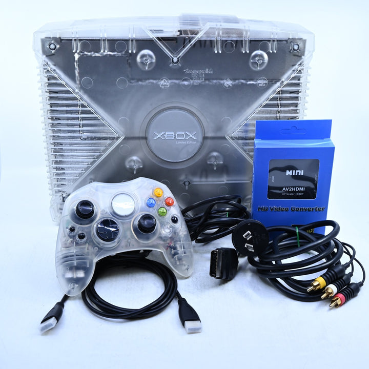 Crystal Clear / Premium Edition - Original Xbox Console - PAL - FREE POST!