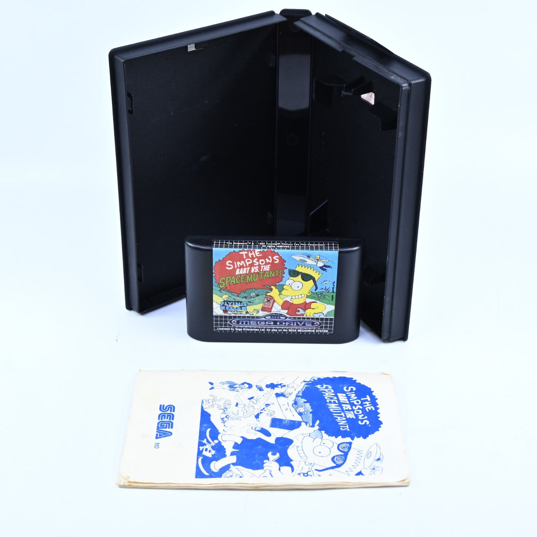 The Simpsons Bart vs. The Space Mutants - Sega Mega Drive Game + Manual - PAL