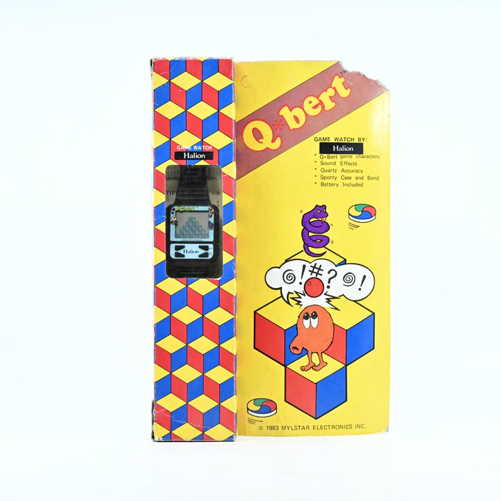 Q-Bert - Game Watch by Halion - In-Box - NOT WORKING