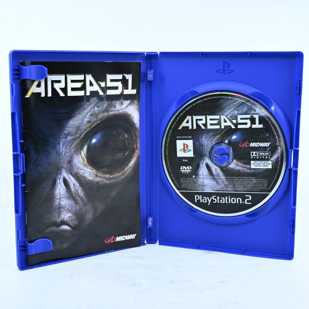 Area 51 - Sony Playstation 2 / PS2 Game + Manual - PAL - MINT DISC!