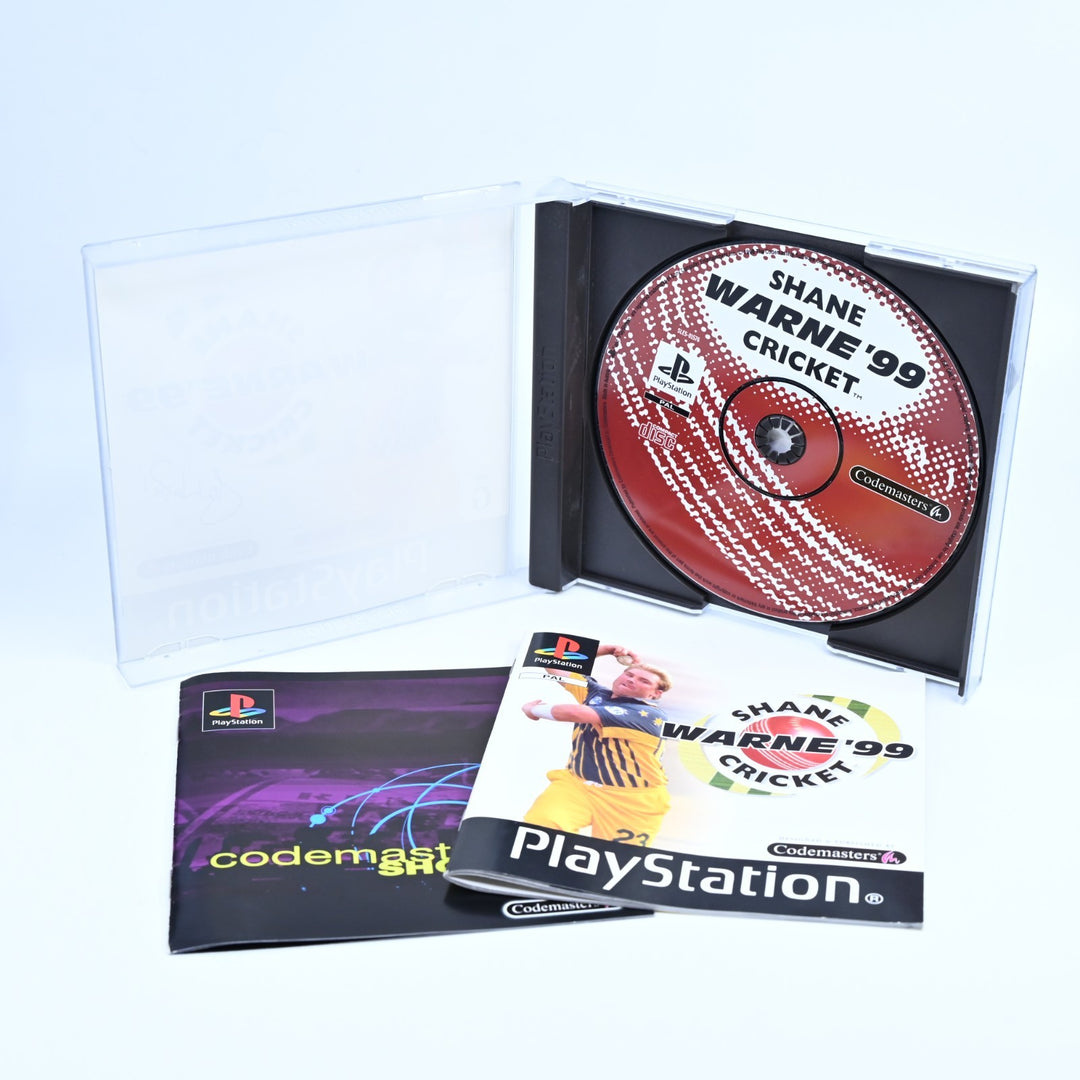 Shane Warne Cricket '99 - Sony Playstation 1 / PS1 Game + Manual - PAL