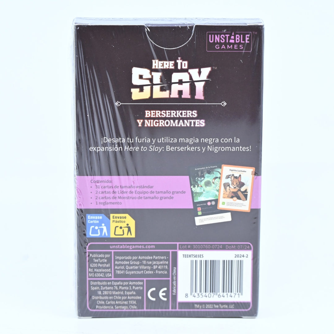 SEALED! Here to Slay: Berserkers Y Nigromantes Expasion Pack - Spanish - Cards