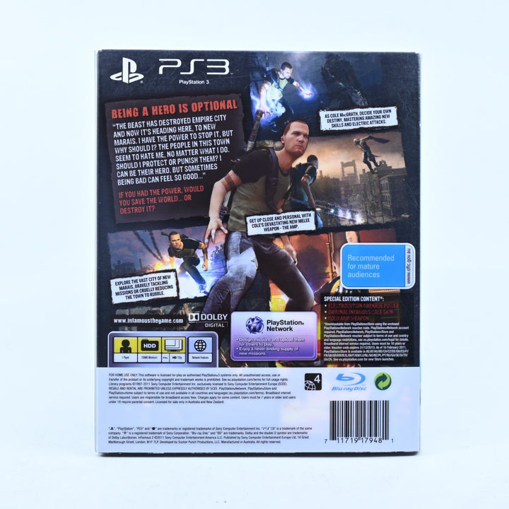Infamous 2 - Special Edition (Lenticular Cover) - PS3 Game + Manual