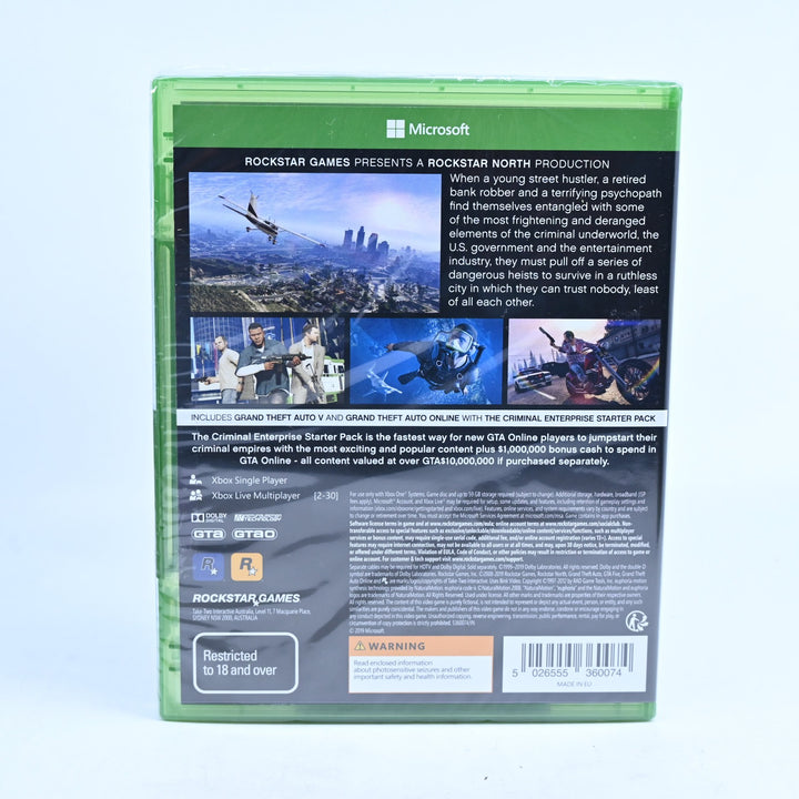 Grand Theft Auto V - Premium Edition - SEALED! - Xbox One Game - PAL