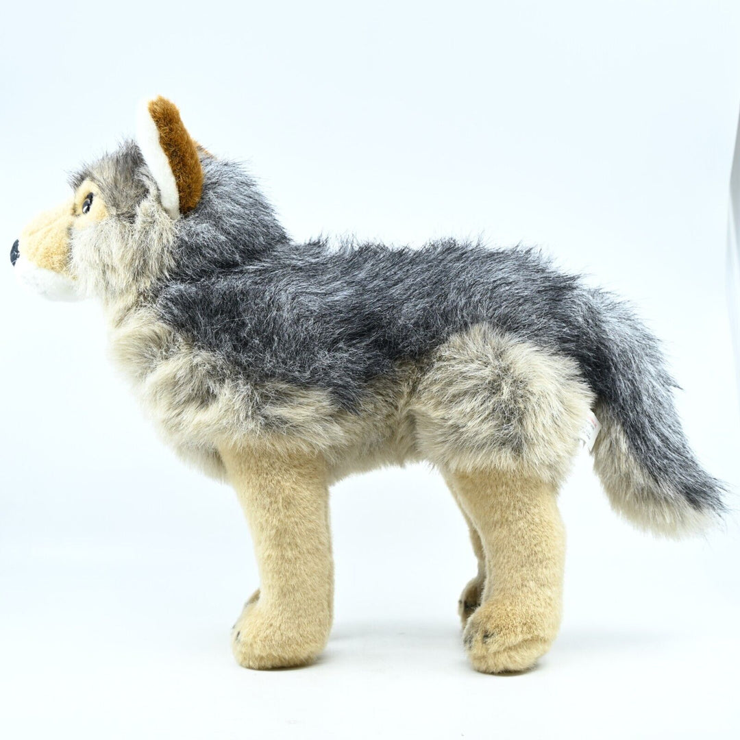 Grey Wolf with Brown Eyes - K & M International 2001 - Toy