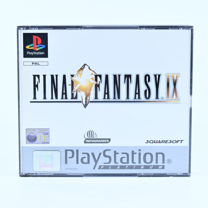 Final Fantasy IX - Sony Playstation 1 / PS1 Game + Manual - PAL - MINT DISC!