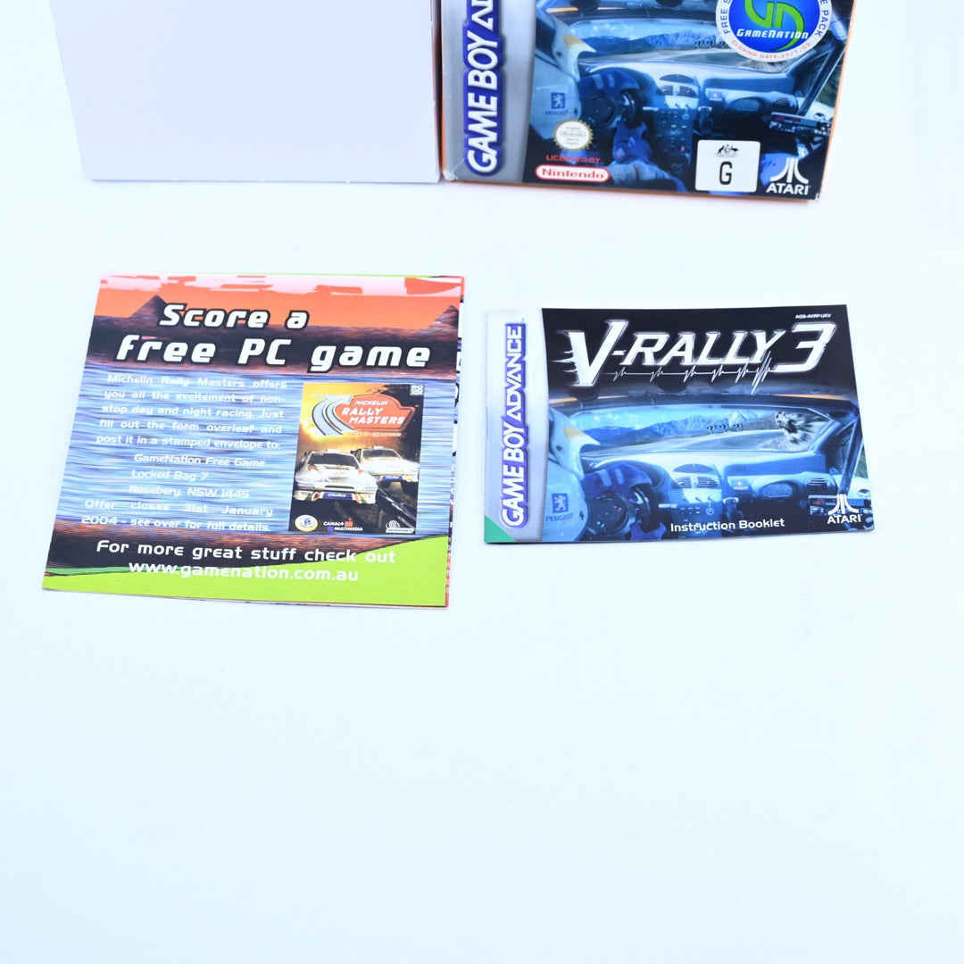 V-Rally 3 - Nintendo Gameboy Advance / GBA Boxed Game - PAL - FREE POST!