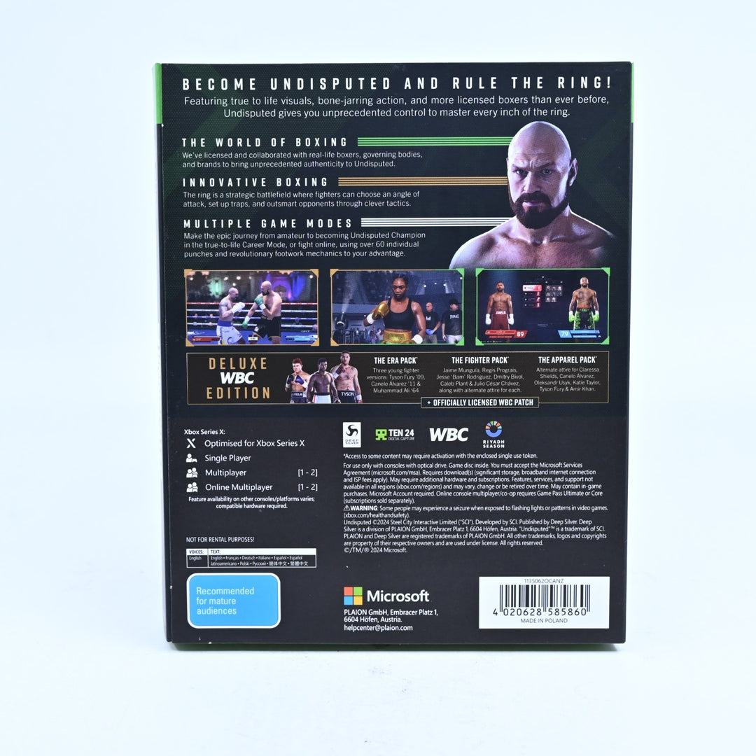 Undisputed: Deluxe WBC Edition - Xbox Series X|S Game - PAL - FREE POST!