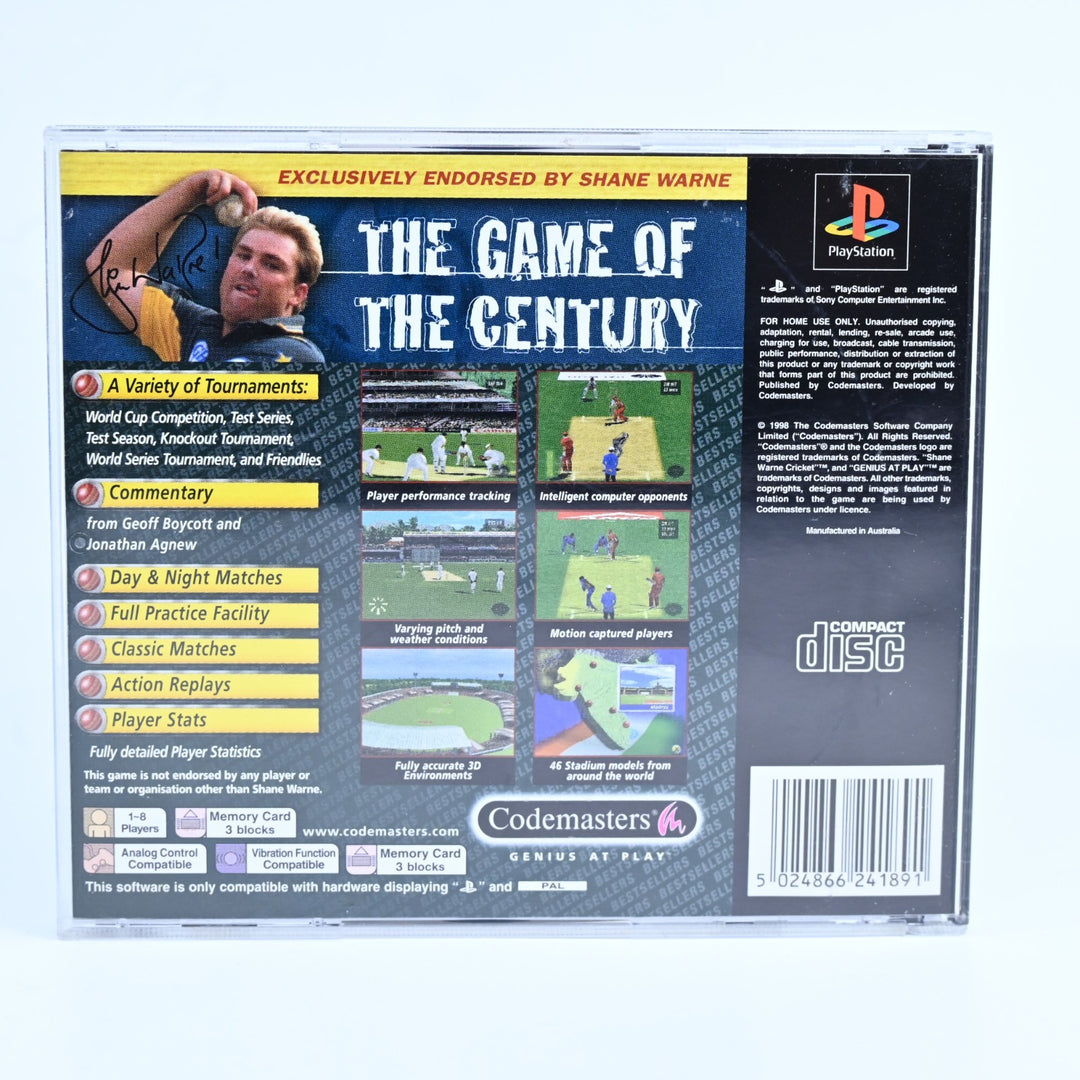 Shane Warne Cricket '99 - Sony Playstation 1 / PS1 Game - No Manual - PAL
