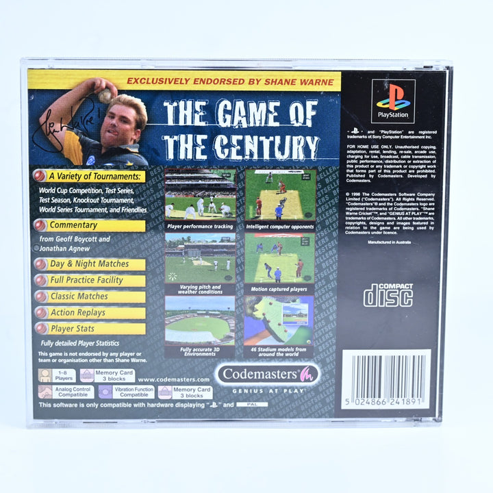 Shane Warne Cricket '99 - Sony Playstation 1 / PS1 Game - No Manual - PAL