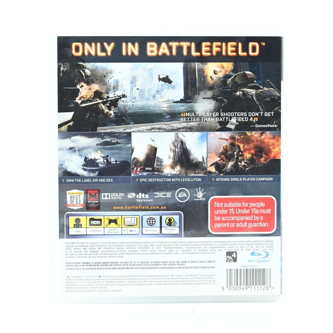 Battlefield 4 - Sony Playstation 3 / PS3 Game - FREE POST!