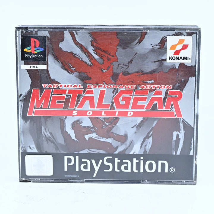 Metal Gear Solid - Sony Playstation 1 / PS1 Game + Manual - PAL - MINT DISC!