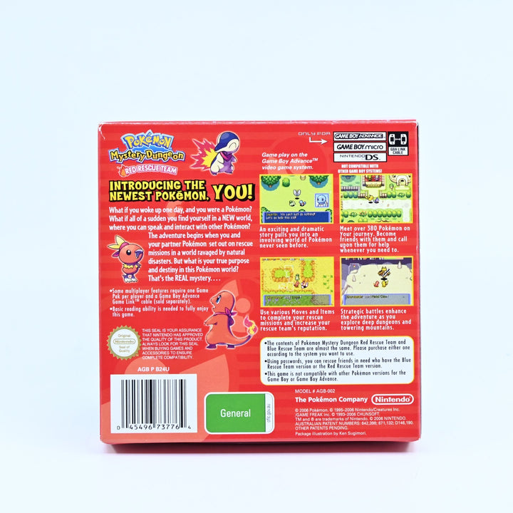 Pokemon Mystery Dungeon Red Rescue Team - GBA Boxed Game