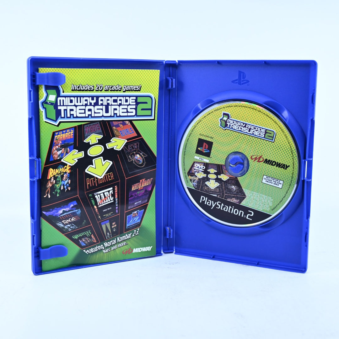 Midway Arcade Treasures 2 - Sony Playstation 2 / PS2 Game + Manual - PAL