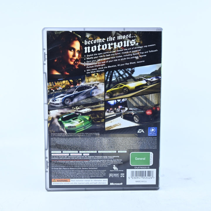 Need for Speed: Most Wanted - Xbox 360 Game + Manual - PAL - MINT DISC!