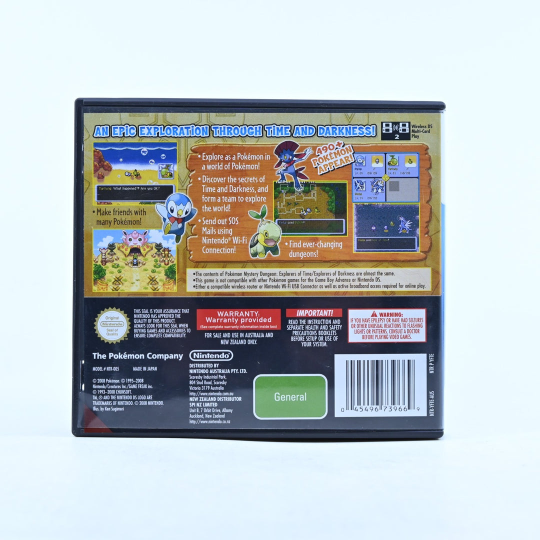 Pokemon Mystery Dungeon: Explorers of Time - Nintendo DS Game + Manual