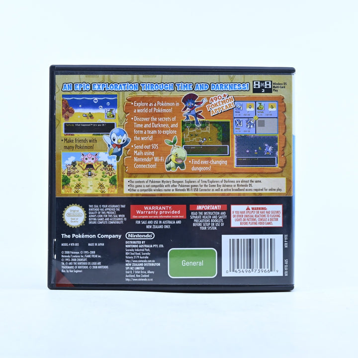 Pokemon Mystery Dungeon: Explorers of Time - Nintendo DS Game + Manual