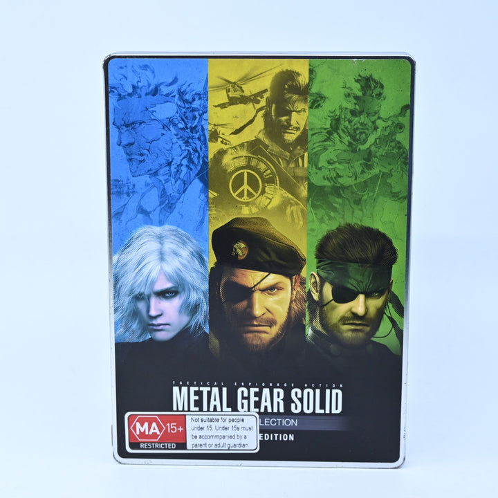 Metal Gear Solid HD Collection - Steelbook - Xbox 360 Game + Manual - PAL
