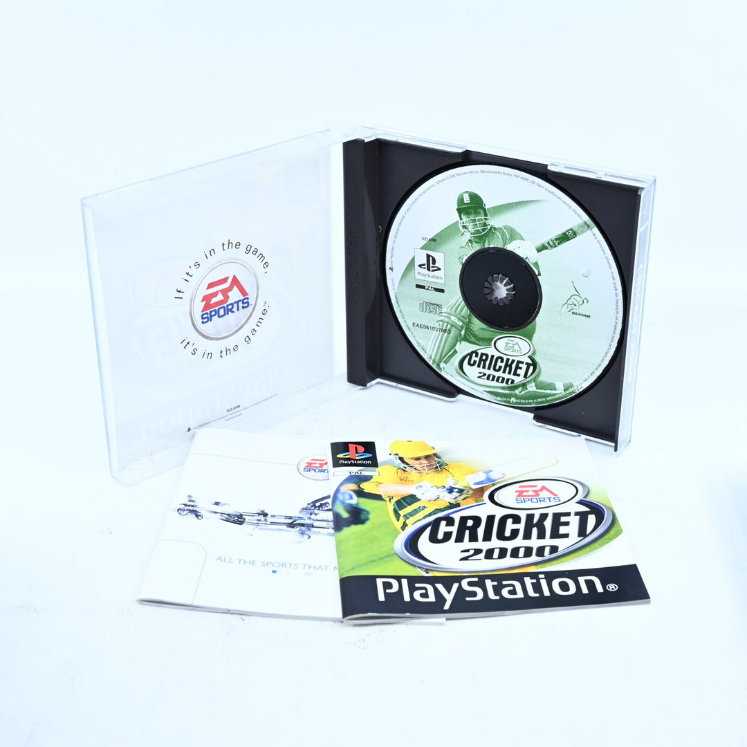 Cricket 2000 - Sony Playstation 1 / PS1 Game + Manual - PAL - MINT DISC!