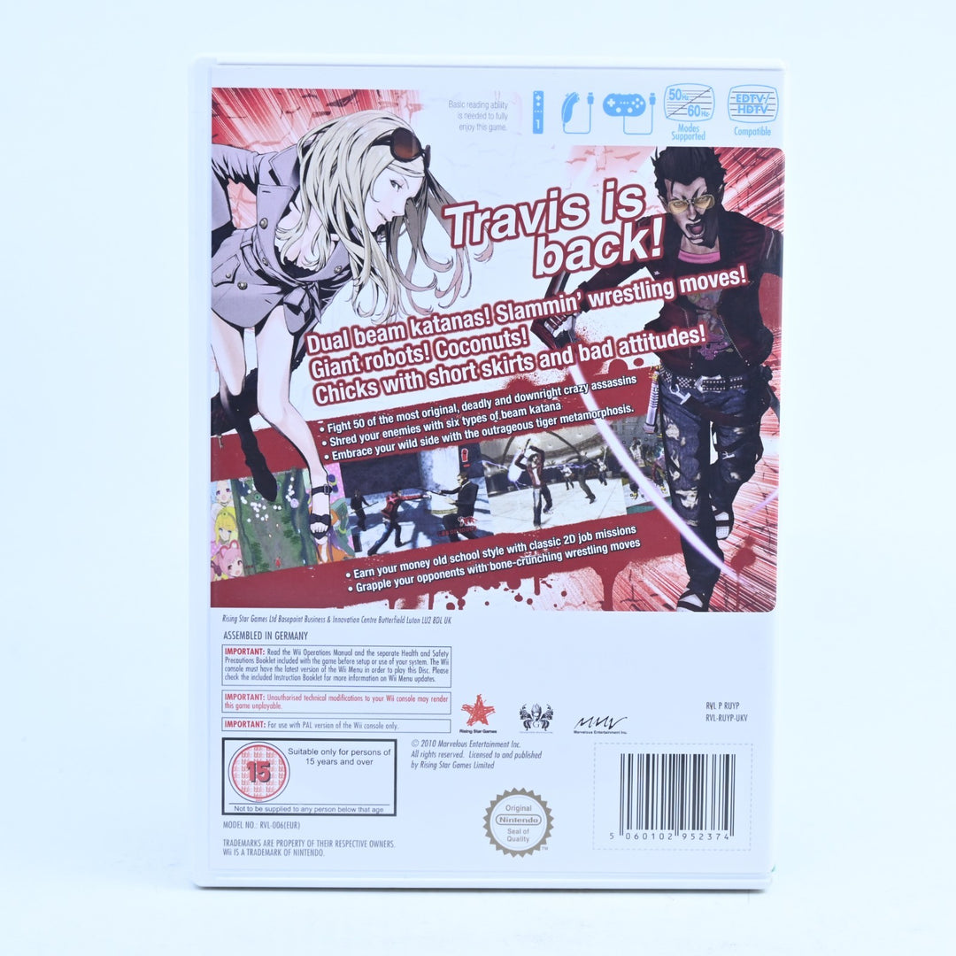 No More Heroes: Desperate Stuggle - Nintendo Wii Game + Manual - PAL
