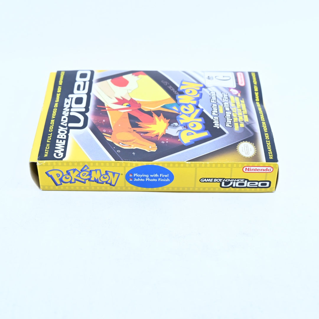 Pokemon "Johto Photo Finish / Playing With Fire" Nintendo Gameboy Advance Video