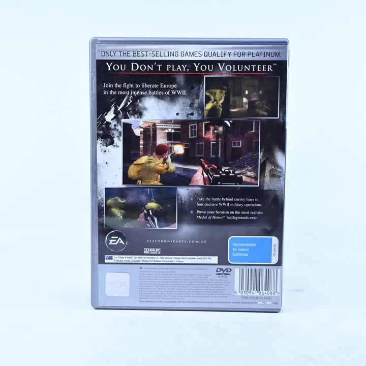 Medal of Honor Vanguard - Sony Playstation 2 / PS2 Game + Manual - PAL