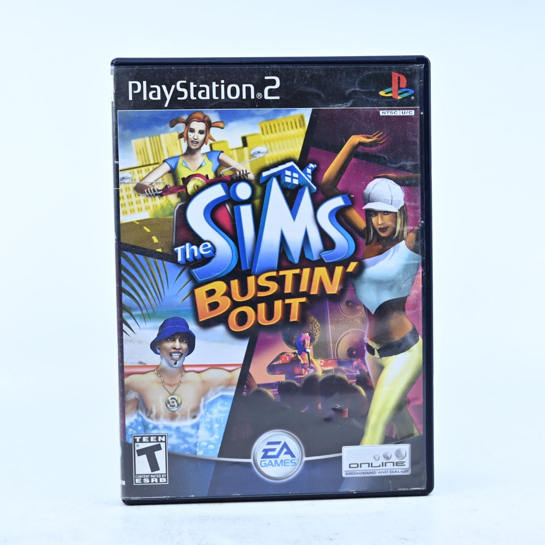 The Sims Bustin' Out - Sony Playstation 2 / PS2 Game + Manual - NTSC-U/C