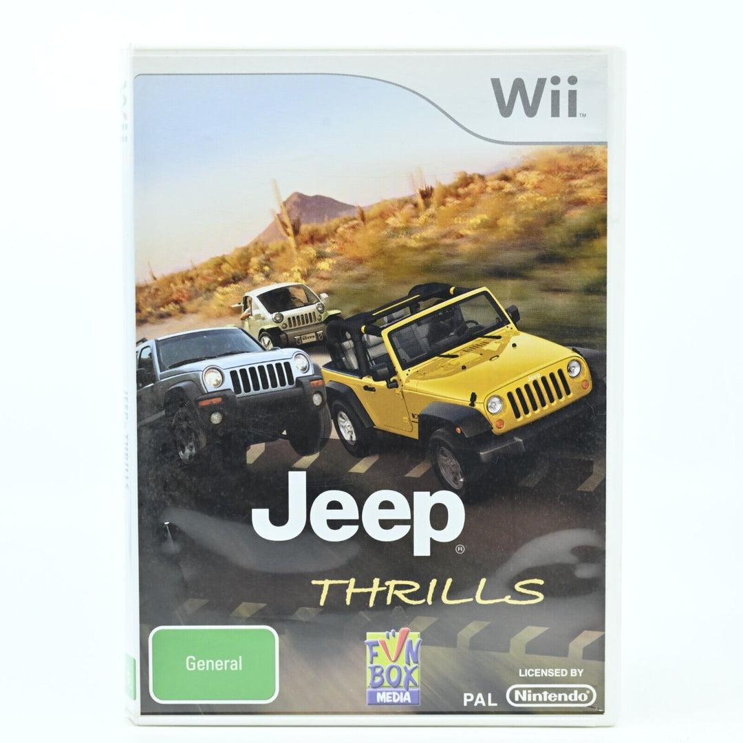 Jeep Thrills - Nintendo Wii Game + Manual - PAL - MINT DISC!