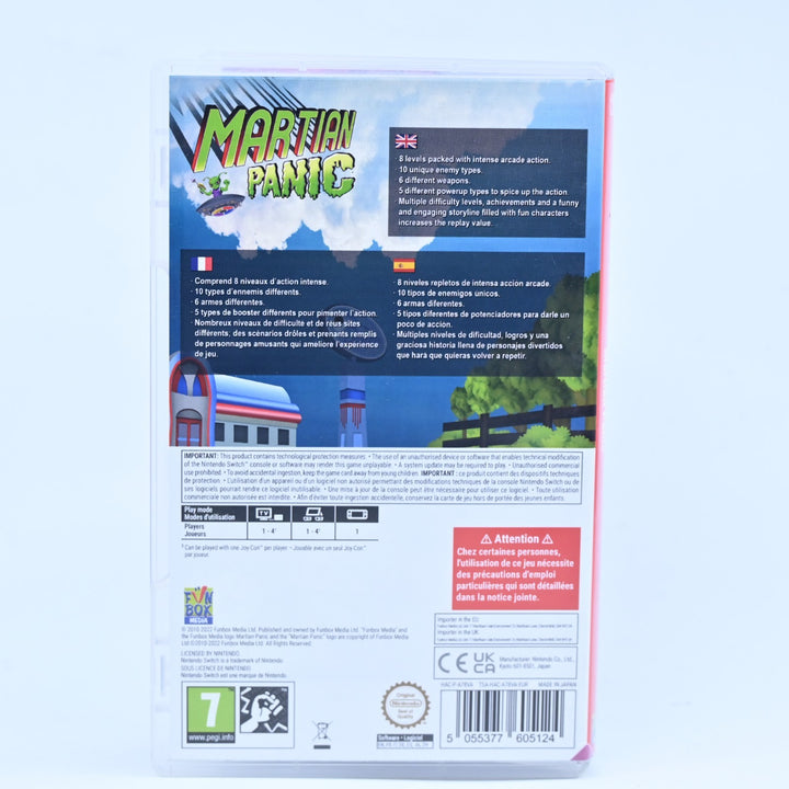 Martian Panic - Nintendo Switch Game - FREE POST!