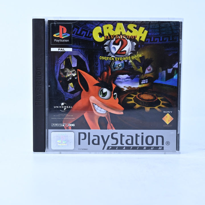 Crash Bandicoot 2: Cortex Strikes Back - Sony Playstation 1 / PS1 Game + Manual