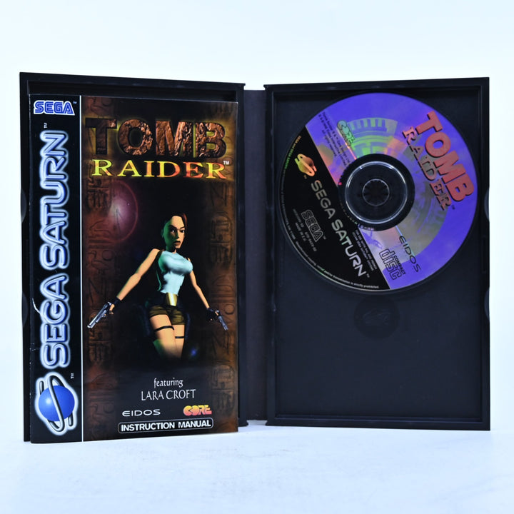 Tomb Raider - Sega Saturn Game + Manual - PAL - MINT DISC!