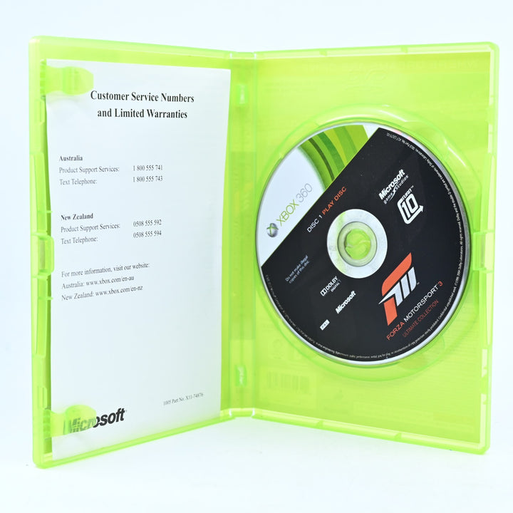 Forza Motorsport 3 - Ultimate Collection - Xbox 360 Game + Manual - PAL - MINT