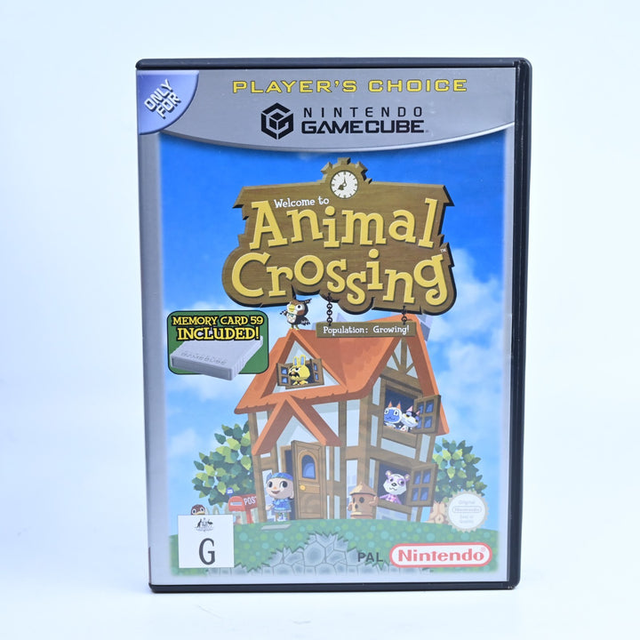 Animal Crossing + Memory Card - Nintendo Gamecube Game + Manual - PAL