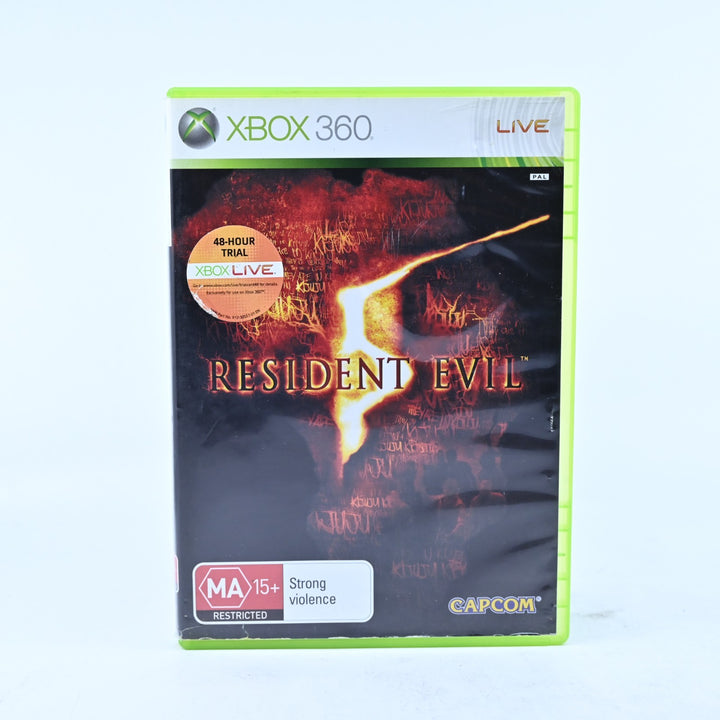 Resident Evil 5 - Xbox 360 Game - No Manual - PAL - MINT DISC!
