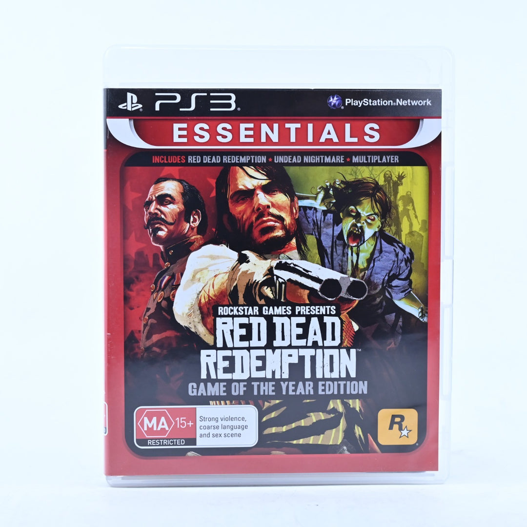 Red Dead Redemption Game of the Year Edition - PS3 Game + Manual - MINT DISC!