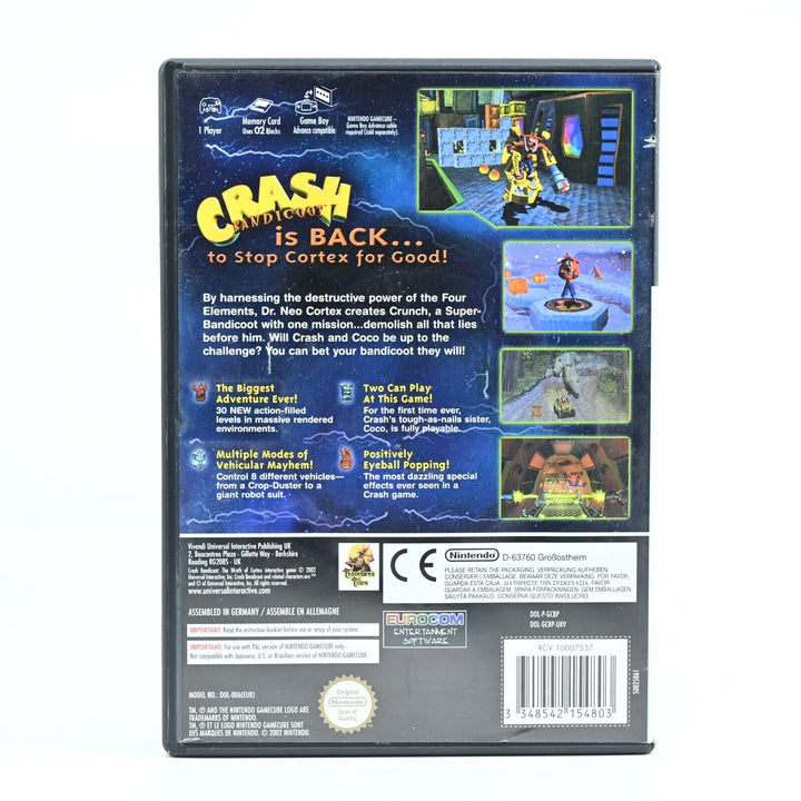 Crash Bandicoot: The Wrath of Cortex - Nintendo Gamecube Game + Manual - PAL